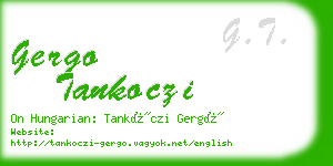 gergo tankoczi business card